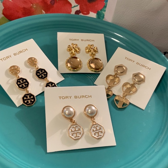 Tory burch Jewelry - Tory burch 4 piece dangling earrings